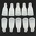JISTL 10PC Plastic Acrylic Nail Art Soak Off Cap Clip UV Gel Polish Remover Wrap Tool