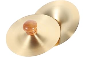 Abaodam Finger Cymbals Copper Mini Percussion Cymbals Pair 2.75 Inch Handheld Ethnic Musical Instrument for Dance Performance and Cultural Events