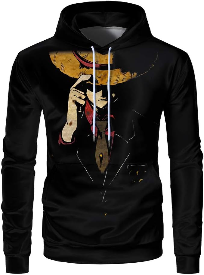 YEPO Monkey D Luffy One Piece Anime 3D Print Adults Unisex Cute Casual Comfrotable Polyester T Shirt