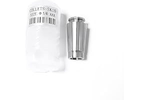 WEXWE Tools SK10 1/4 Inch High Precision Spring Collets, Accuracy Class: AAA Within: 0.005mm SK Router Collets For SK10 CNC Tools Holder CNC Milling 1pcs