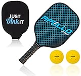 Apollo Pickleball Paddle with 2 Pickleballs | Lightweight Premium Graphite/Carbon Fiber | Meets USAPA Specifications