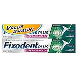 Fixodent Food Seal Plus Scope Denture Adhesive Cream Twin Pack, 2 Ounce