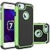 OEAGO iPhone 8 Case, iPhone 7 Case Cover [Drop Protection] [Shock Proof] Hybrid Dual Layer Rubber Plastic Impact Defender Rugged Slim Hard Case Cover Shell for Apple iPhone 8 / iPhone 7 - Green