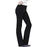 HeartSoul Scrub Pants for Women Low Rise Flare Medical Pant with Drawstring 360 Stretch Moisture Wicking & 4 Pockets 20110