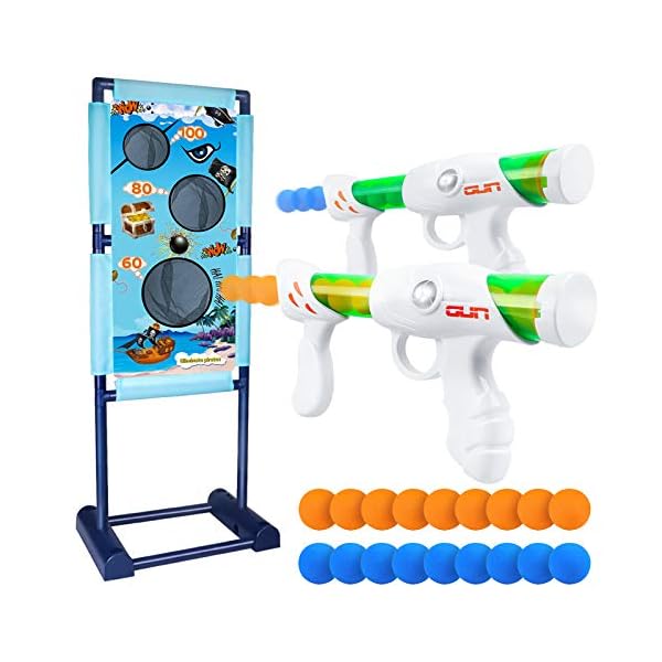 DX-DA-XIN-Moving-Shooting-Targets-Game-Electric-Scoring-Target-Kids-Toy-with-2-Popper-Guns-18-Foam-Balls-Outdoor-Garden-Toys-Gifts-for-Boys-Girls-110-x-42cm DX DA XIN Moving Shooting Targets Game Electric Scoring Target Kids Toy with 2 Popper Guns 18 Foam Balls Outdoor Garden…