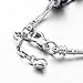 Long Way ® Silver Plated Snake Chain Charm Bracelets Bangles Purple Murano Glass & Crystal Beads Fit Bracelet for Women