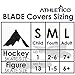 Athletico Ice Skate Blade Covers - Guards for Hockey Skates, Figure Skates, and Ice Skates - Skating Soakers Cover Blades from Youth to Adult Size - Men, Women, Kids (Small, Black)