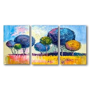3 Panel Canvas Wall Art Abstract Oil Painting Pictures Home Wall Decorations for Bedroom Living Room Paintings Canvas Prints Framed - 16"x24" x 3 Panels