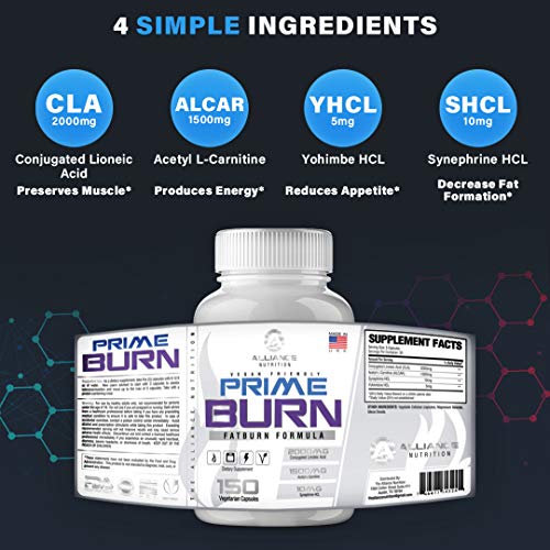 image for The Alliance Nutrition Prime Burn Fat Burner - Fat Loss Supplement, In