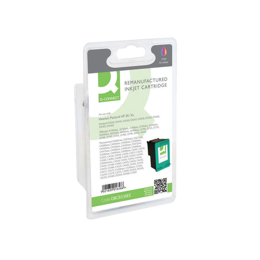 Q-Connect HP 351XL Remanufactured Colour Inkjet Cartridge High Yield
