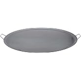 Fiesta Brands Extra Large Comal Para Tortillas Grandes Redondo for Tortillas y Quesadilla Carbon Steel Heavy Duty Metal Handle (25 In)