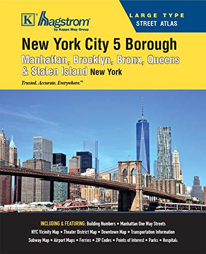 Manhattan Zip Code Map With Streets Amazon - New York City 5 Borough Large Type Atlas: Kappa Map Group, Victor  Collins: 9780762592661: Books