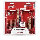 Milwaukee Shockwave Titanium Red Helix Drill Bit Set (20-Piece)
