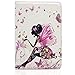 Dteck iPad Mini 1 2 3 Case - Slim Fit Folio Stand PU Leather Case with Auto Wake/Sleep, Pocket and Card Slots Smart Protective Cover for Apple iPad Mini 1/ Mini 2/ Mini 3/ Mini 4, Butterfly Girl