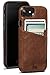 Sena Lugano Wallet Drop Safe Leather Wallet Snap On Case  Iphone 6, 7, 8 - Cognac