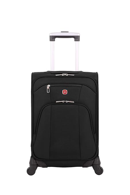 Swiss Gear Polyester 35 cms Black Softsided Cabin Luggage (7737202156)