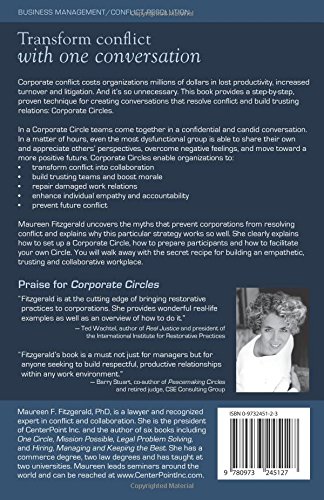 Corporate Circles Transforming Conflict And Building - 