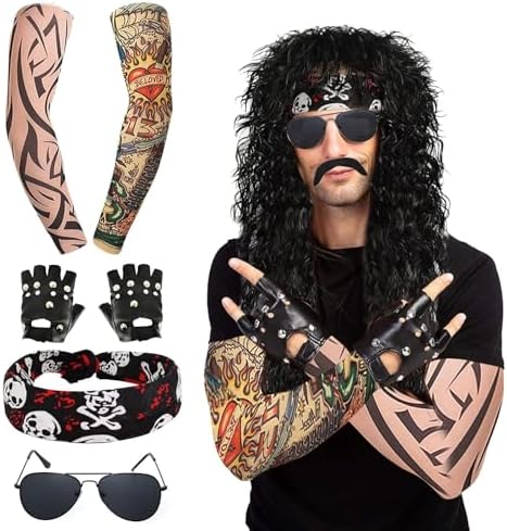 heavy metal dress up Halloween costume idea: Dress up as a heavy metal band