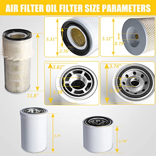 thumbnail interactive-video image 1 of Air Filter & Oil Filter & Skid Steer Filters Kit Replace 6598362 1 of 14