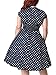 Nemidor Women's 1950s Style Polka Dot Pattern Vintage Plus Size Swing Dresss