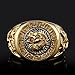 ANDI ROSE Fashion Men 18K Gold GP Cool Lion Eagle Star Ring Size 8 / 9 / 10 / 11.5 / 12.5