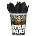 Star Wars Classic Mega Deluxe Birthday Party Supply Pack for 16 with Plates, Napkins,Cups, Tablecover, Hanging Swirl Decorations, Star Wars Themed Masks, and a Porg Inspired Pin