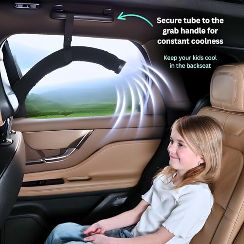 Swanoo Car AC Vent Extender | Air Vent Hose for Backseat | Directs Cool or Hot Air to Kids & Pets | Universal Fit | Extends Up to 10 FT | AC Tube for Baby Car | Back Seat Air Conditioning | BreezyBack