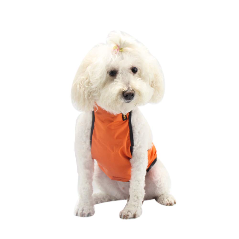 Dog Harness, Chest and Belly Protector Pet Vest Clothes Breathable Waterproof for Dogs Cats Corgi (XS, Orange)