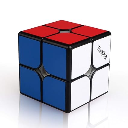 Alician Qiyi Valk2M Speed Magic Cube 2X2X2 Magnetic Puzzle Professional Match Cube Magnetic Force (Black)
