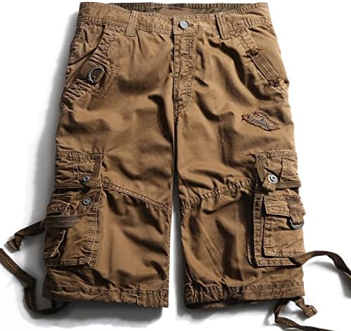 OCHENTA Men's Loose Fit Cargo Shorts with Multi Pockets, #3233
