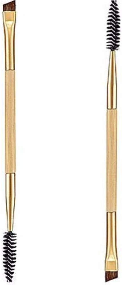 DDGE DMMS Makeup Brush, 1 Piece Makeup Bamboo Handle Double Eyebrow Brush + Eyebrow Comb