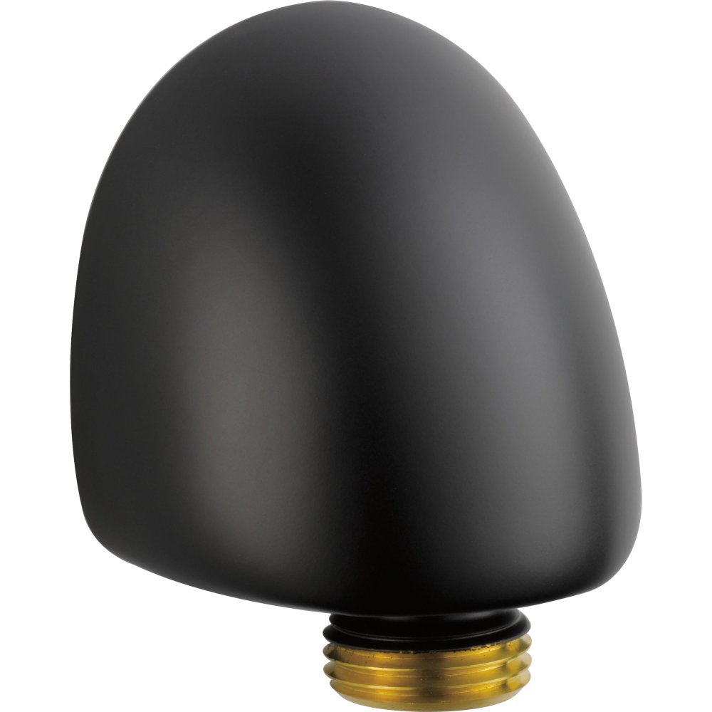 Delta Faucet Wall-Mount Supply Wall Elbow for Hand Held Shower with Hose, Matte Black 50560-BL Image Delta Faucet Wall-Mount Supply Wall Elbow for Hand Held Shower with Hose, Matte Black 50560-BL Image
