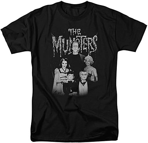 The Munsters Monster Family Sitcom TV Show Family Portrait Adult T-Shirt Tee