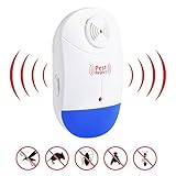Ultrasonic Pest Repeller, ALIWELL Indoor Electronic Plug In Repellent with Nightlight Pest Control for Insects Roaches Flies Ants Spiders Mice Bugs Non-toxic Humans & pets safe (1)