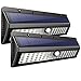 Solar Silvering Motion sensor lights, 62 LED Solar Security lights Outdoor Wireless Waterproof lights, Wall Night lights for Home, Driveway, Patio, Deck, Yard, Garden, Wide angle Design (2-pack)