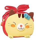 Kids Purse, Casety Cute Mini Animal Design Children Cartoon Bag Crossbody Purse Single Shoulder Bag Handbag - Cat