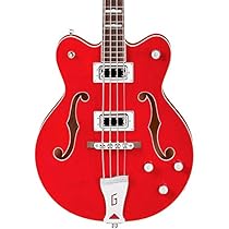 Gretsch G5442BDC Electromatic Hollow Body Short Scale Bass Guitar - Transparent Red
