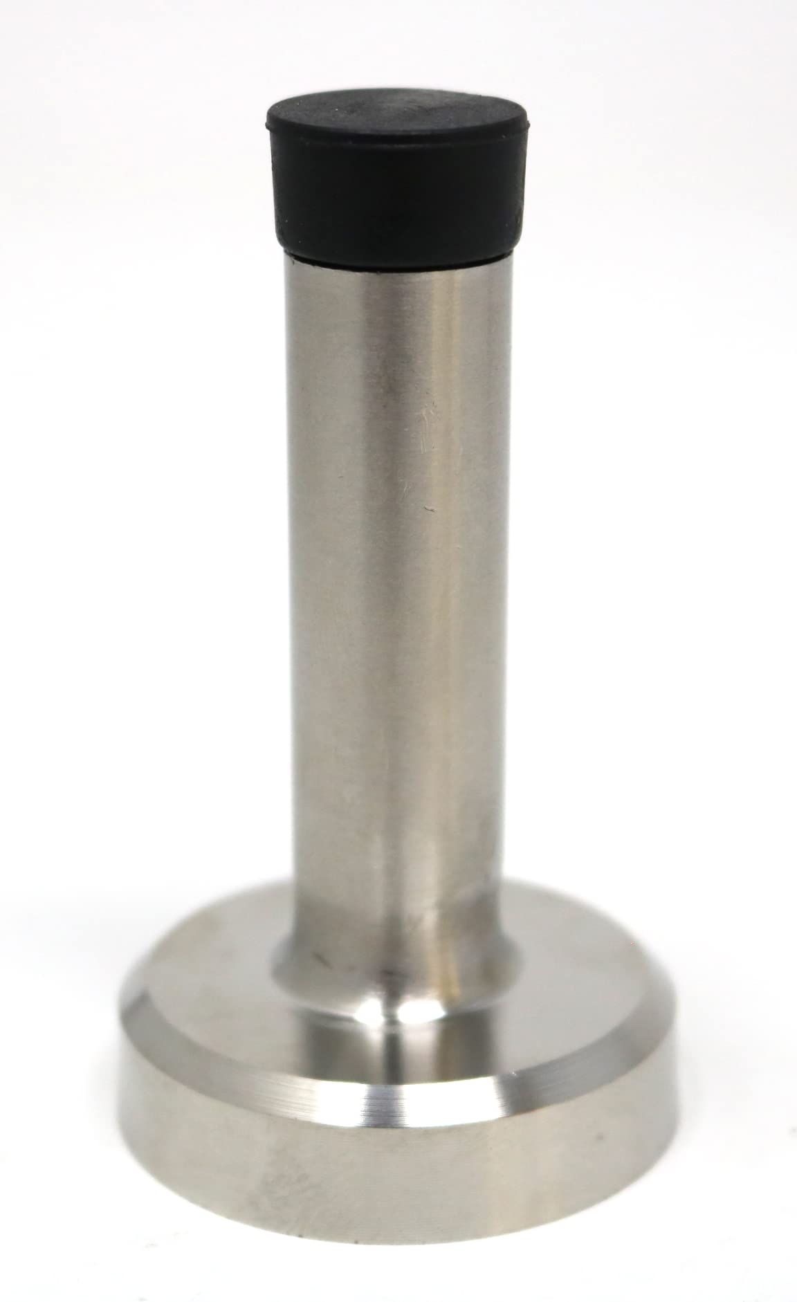 fiXte Stainless Steel Door Stop Wall Floor Mounted Stopper Skirting Board Metal Buffer (75mm)