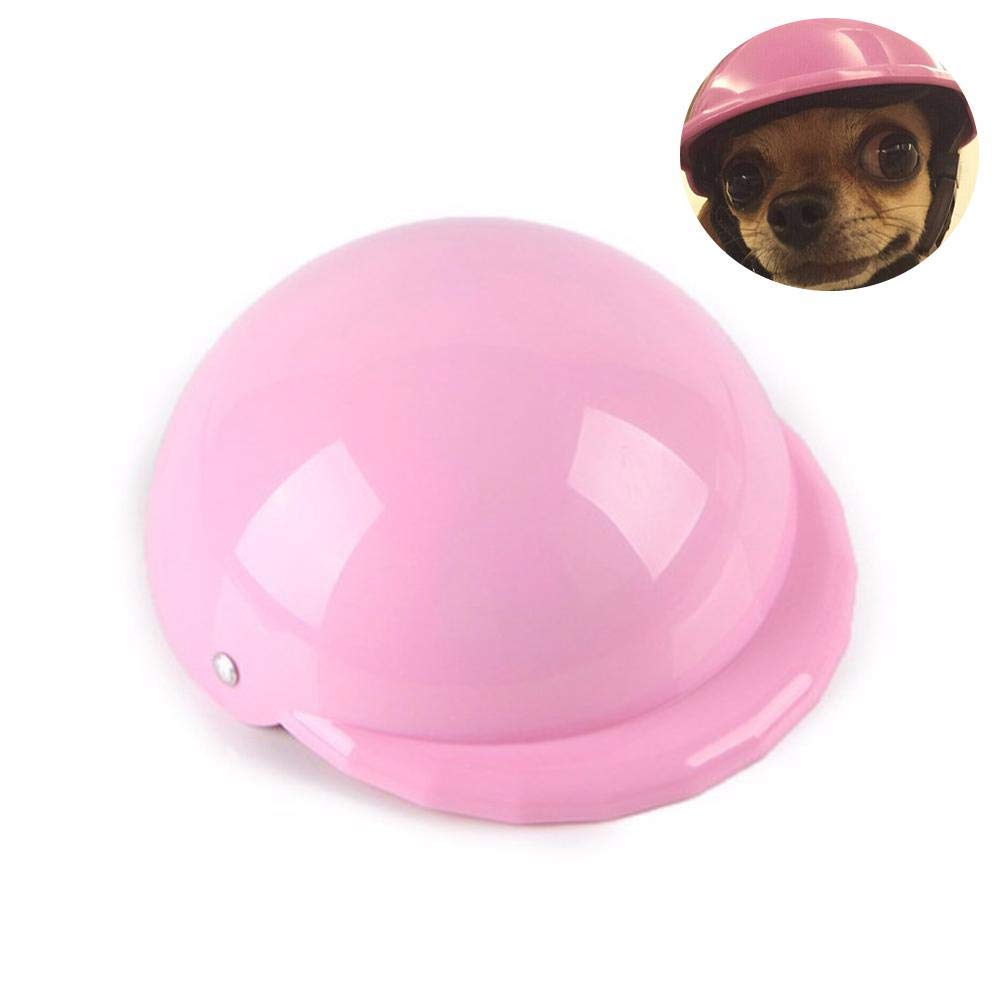 Hamkaw Dog Helmet Pet Hat Cap Funny Safety Doggie Puppy Riding Motorcycles Bike Helmet Sun Rain Protection Costumes Accessories For Small Medium Dogs