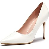 Elisabet Tang High Heels, Womens Pointed Toe Slip on Stilettos Party Wedding Pumps Basic Shoes