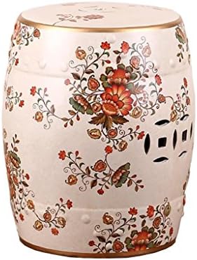 XIAOLVSHANGHANG HHCS New Classical Chinese Style Dressing Stool Changing His Shoes Stool Antique Vintage Snare Drum Stool Children Stool (28 * 36cm) Stool (Color : A)