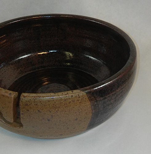 image for dist by American mud products Aunt Chris' Pottery - Yarn Bowl - Tan An