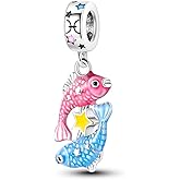 Parmuz Zodiac Sign Charms for Bracelet Necklace 925 Sterling Silver Charms 12 Constellation/Horoscope Star Dangle Birthstone Beads, Birthday Jewelry Gifts for Women Men