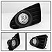 For 2012 2013 2014 Scion iQ Black Bracket Clear Lens Bumper Driving Fog Light W/Switch + Bulb