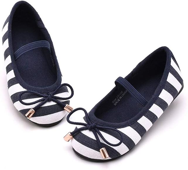 girls navy blue flats