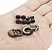 Jstyle 4 Pairs Stainless Steel Stud Earrings for Men Women Hoop Earrings Huggie Piercing 18G