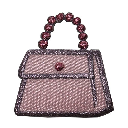 ID 8327 Shiny Purse Chain Strap Patch Bag Fashion Embroidered Iron On Applique