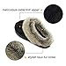 ULTRAIDEAS Women's Cable Knit Slippers with Memory Foam and Faux Fur Collar, Fuzzy Slip-on House Shoes with Anti-Skid Sole for Indoor/Outdoor