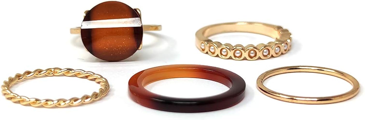 Amazon Or Now レディース セットリング おしゃれ カジュアル 指輪 重ね付け ゴールド Kstr 023gd リング 通販