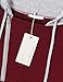 Messic Vintage Hoodie for Women, Women's Slim Fit Active 1/4 Oblique Zipper Hoodie Pullover Sweatshirt,Wine,XX-Large